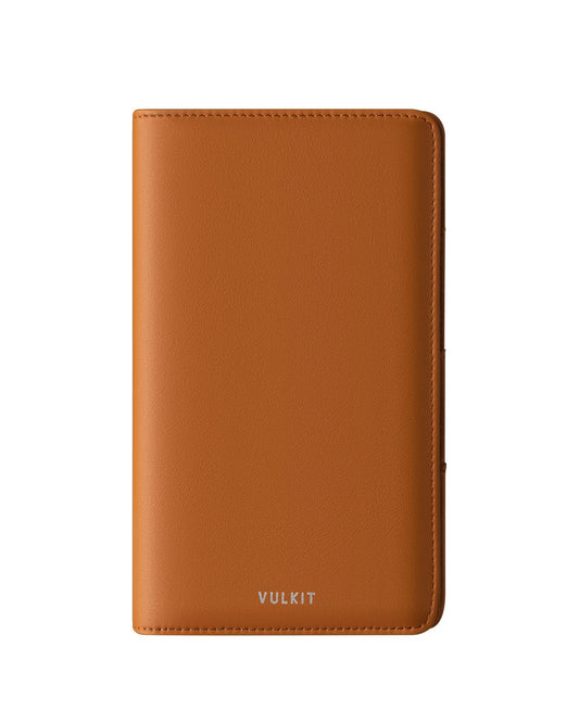 VULKIT Passport Holder Wallet Genuine Leather Top Grade RFID Blocking Travel Wallet for Men & Women