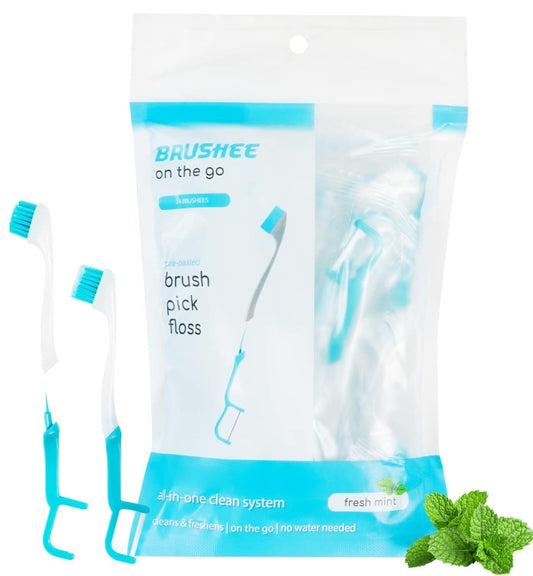 3-in-1 Individually-Wrapped Pre-Pasted Toothbrushing Tool