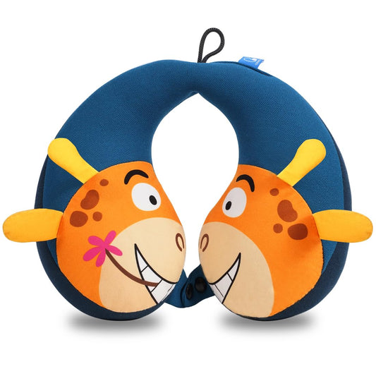 COOLBEBE Kids Travel Neck Pillow for Airplane, Toddler Neck Pillow for Traving, Comfortably Double Support for Car & Airplane, Traveling Gifts for Toddler & Children(Giraffe)