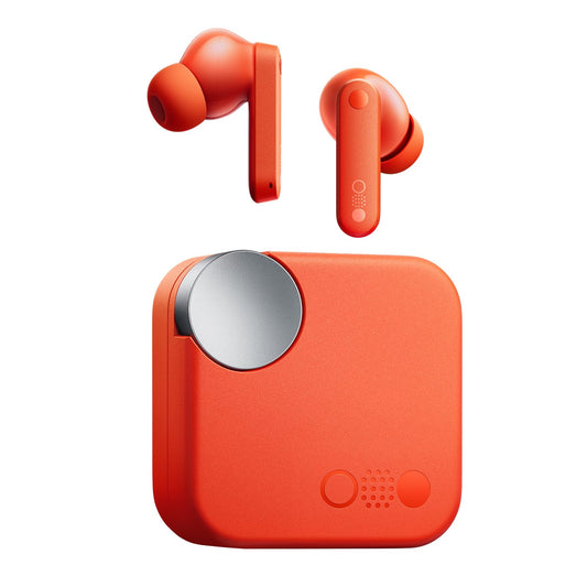 CMF Buds Wireless Bluetooth Earbuds, 42dB Noise Cancelling Earbuds, Dirac HD Audio, 35.5H Playtime, BT5.3, IP54 Waterproof, 4HD Mics Wireless Headphones for iPhone & Android (Orange)