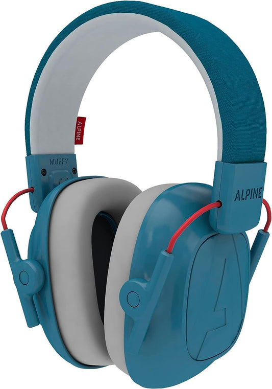 Alpine Muffy Kids - Noise Cancelling Headphones for Kids - CE & ANSI Certified - 25dB - Sensory & Concentration Aid - Blue