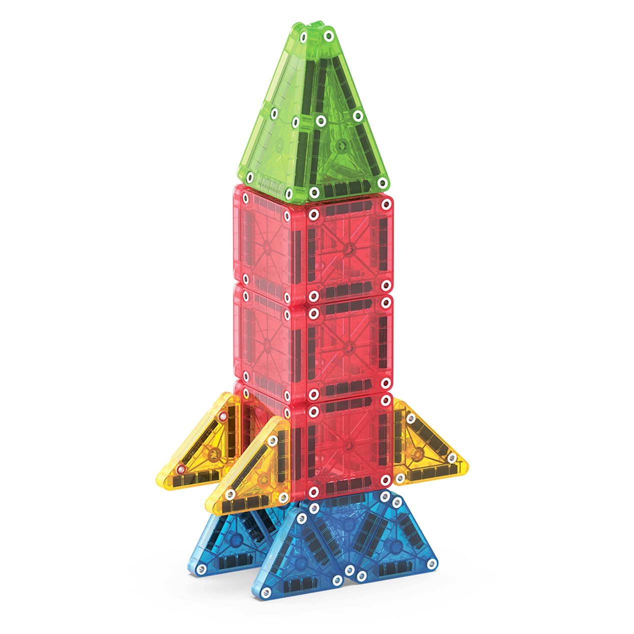 MAGNA-TILES microMAGS 26-Piece Travel Magnetic Construction Set – Bold Colors, The Original Magnetic Building Brand