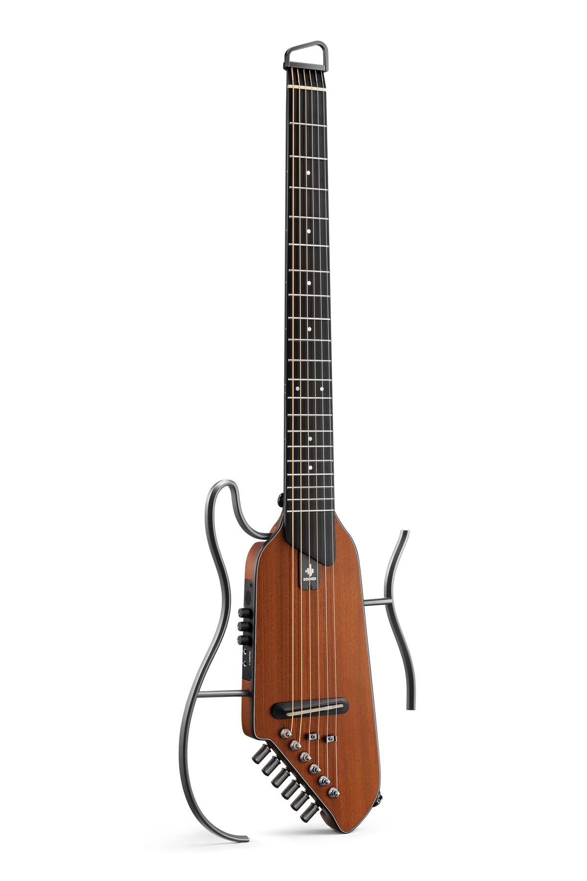 Donner HUSH I EVO2 Acoustic Electric Travel Guitar (Natural)