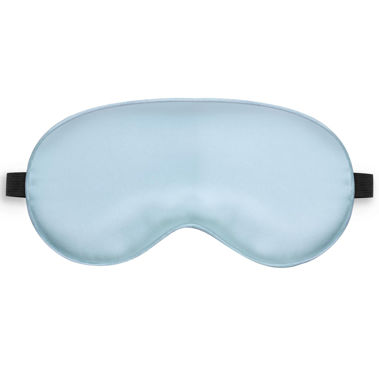 Sleep Mask, Silk Eye Mask for Sleeping with Adjustable Strap, Blindfold Eyeshade for Men & Women, Comfortable & Soft Eye Cover Eyeshade for Night Sleep (Light Blue)
