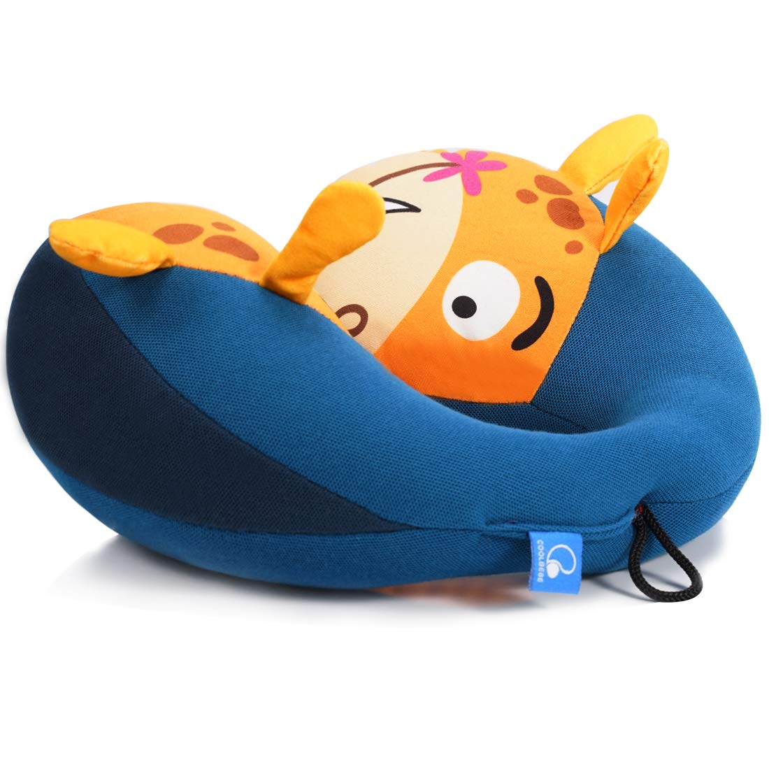 COOLBEBE Kids Travel Neck Pillow for Airplane, Toddler Neck Pillow for Traving, Comfortably Double Support for Car & Airplane, Traveling Gifts for Toddler & Children(Giraffe)