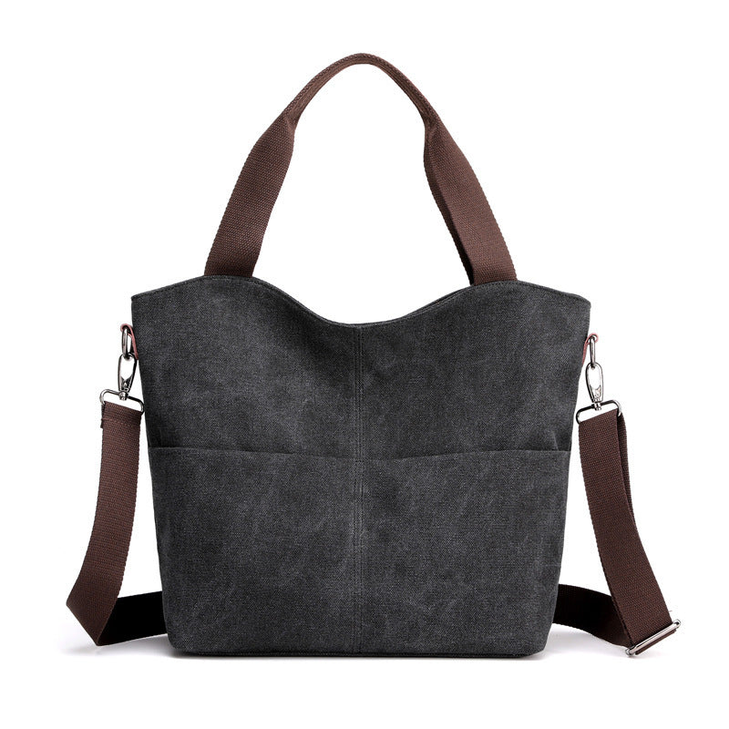 Shoulder women bag canvas bag