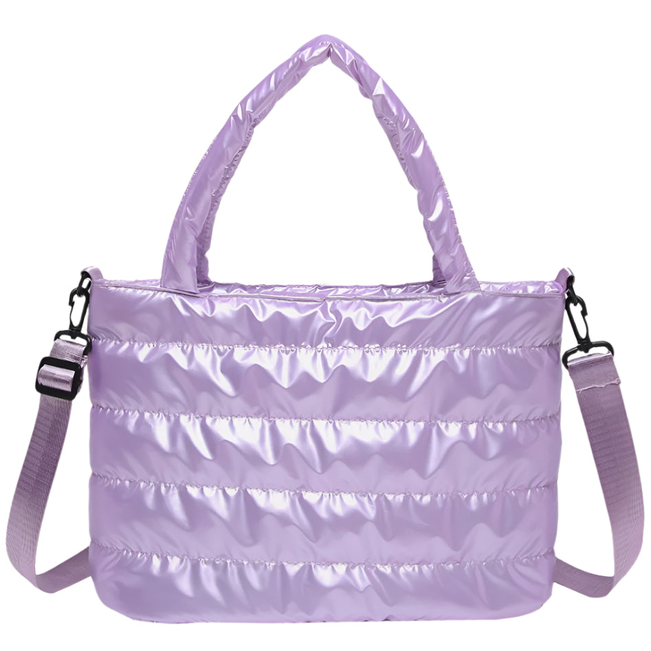 Shiny Midsize Puffer Bag