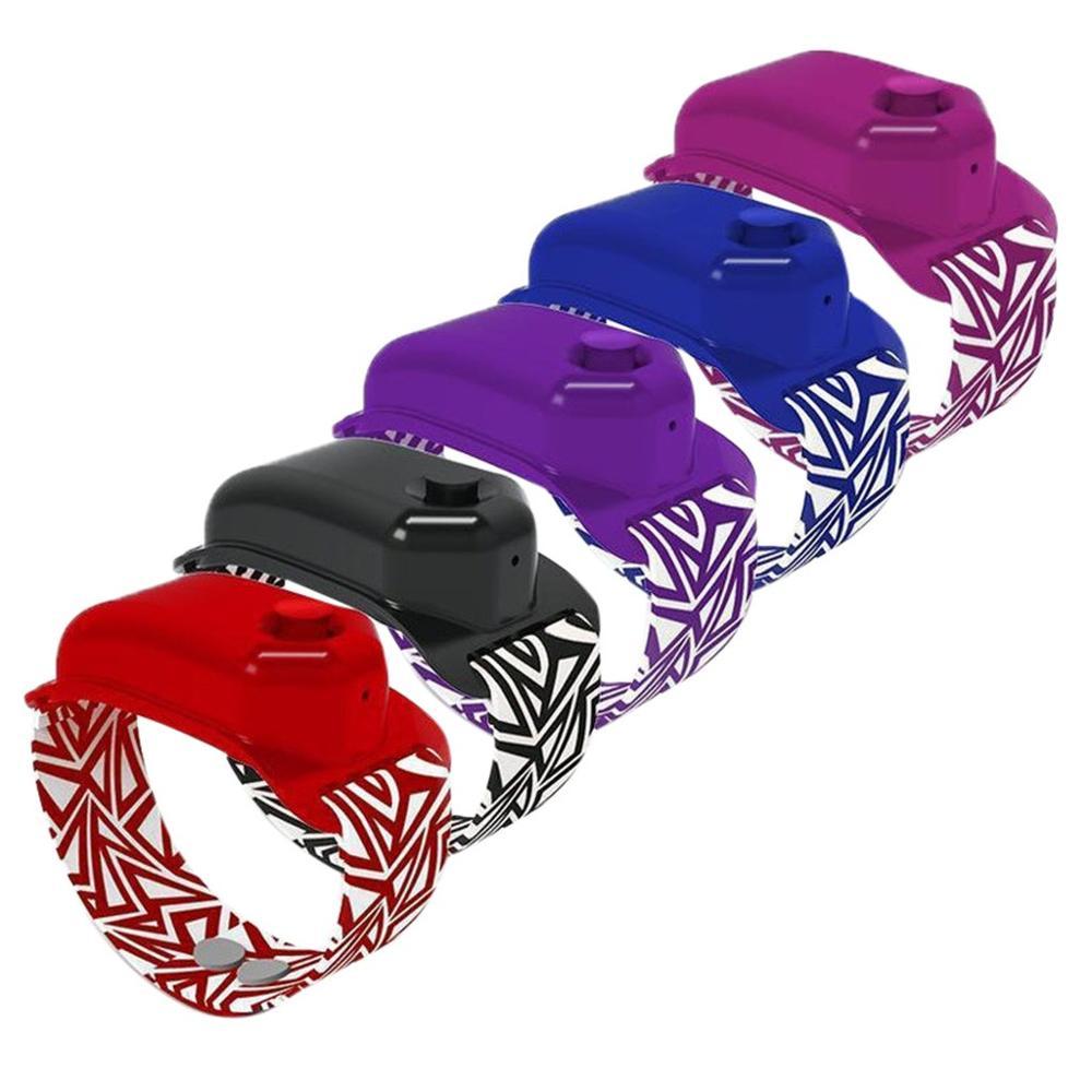 Stylish Refillable Hand Sanitizer Bracelet with Geometric Pattern in Multiple Colors