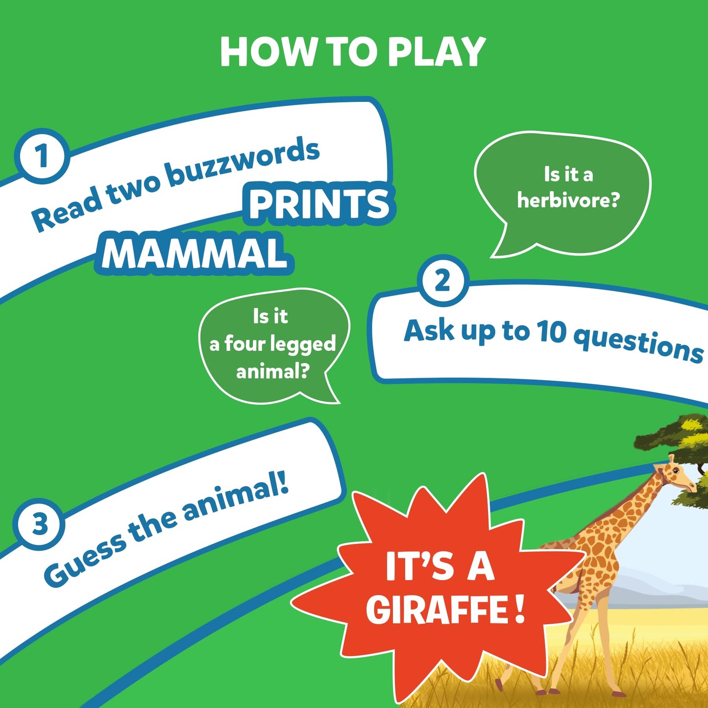 Skillmatics Card Game - Guess in 10 Animal Planet, Perfect for Boys, Girls, Kids, and Families Who Love Toys, Travel Games, Gifts for Ages 6, 7, 8, 9