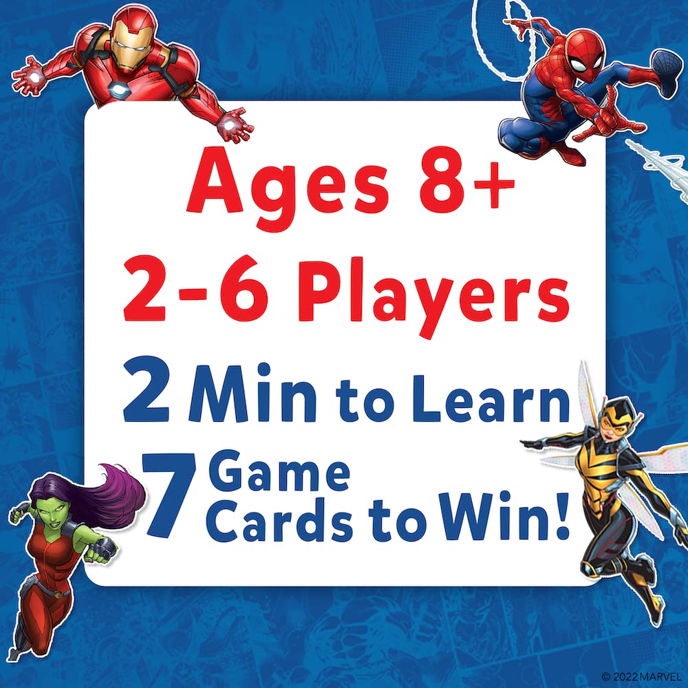 Skillmatics Card Game - Guess in 10 Marvel, Perfect for Boys, Girls, Teens, Adults Who Love Avengers, Spiderman, Iron Man, Travel Game, Gifts for Ages 8, 9, 10 and Up