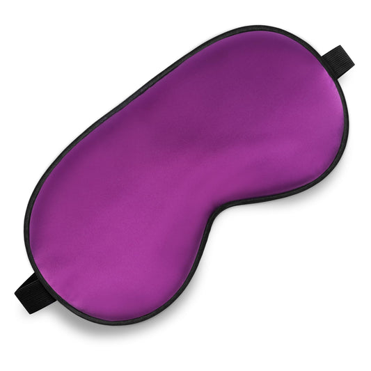 Sleep Mask, Silk Eye Mask for Sleeping with Adjustable Strap, Blindfold Eyeshade for Men & Women, Comfortable & Soft Eye Cover Eyeshade for Night Sleep (Purple)