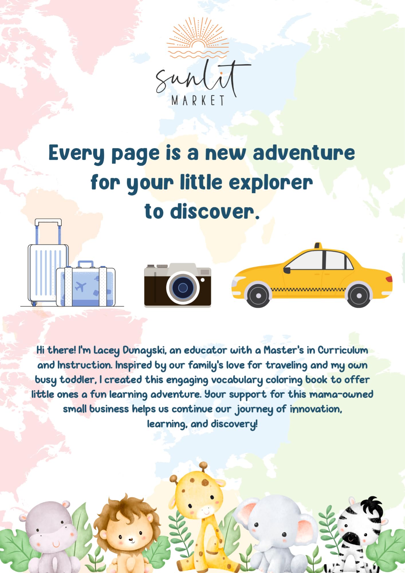 Travel Coloring & Activity Book for Kids: 100 Pages of Adventure: Fun for Ages 2-6. Perfect for Road Trips, Airplane Activities, & Beyond!