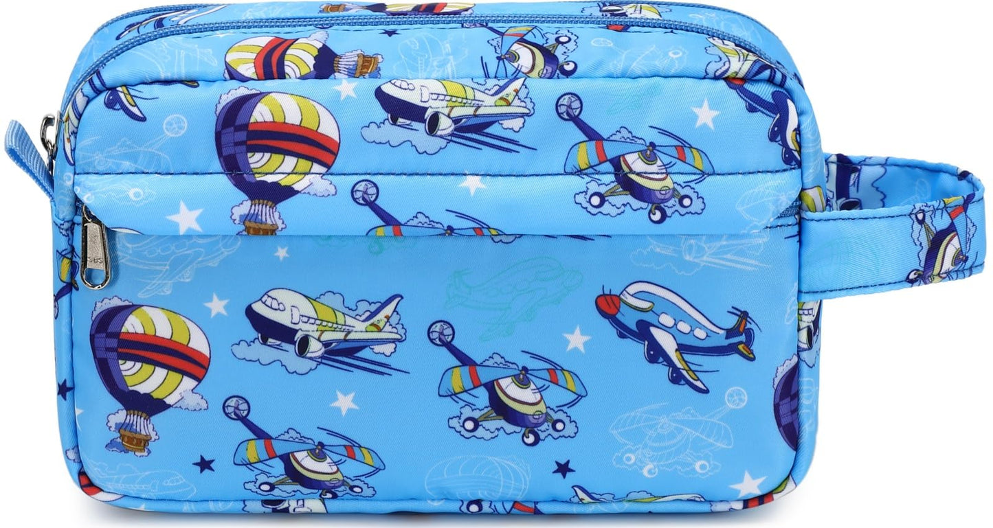 CAMTOP Kids Travel Toiletry Bag Cute Swim Bag for Boys Girls Waterproof for Toiletries Accessories Bathroom Stuff