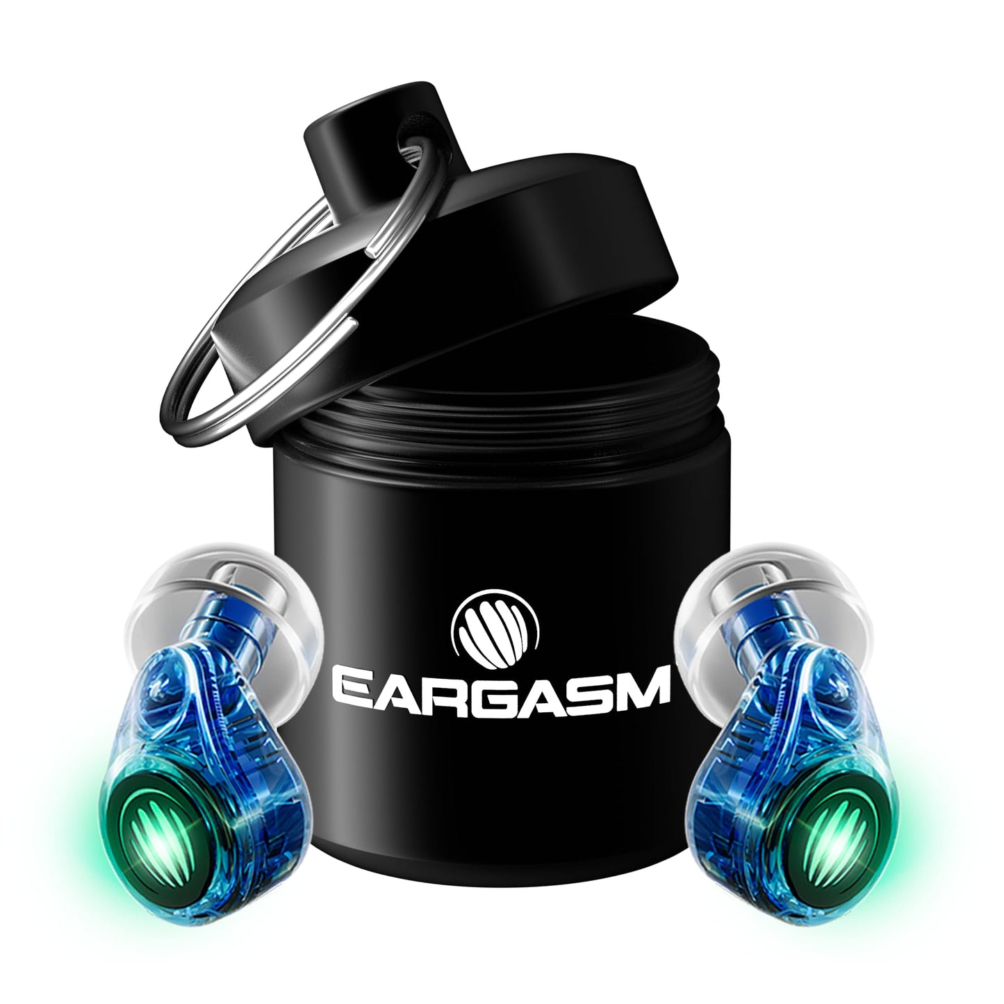 Eargasm Earlights Light Up High Fidelity LED Earplugs for Concerts, Festivals, Raves, Musicians, Sports Events, Live Entertainment for Safe Noise Reduction (Premium Gift Box Packaging)