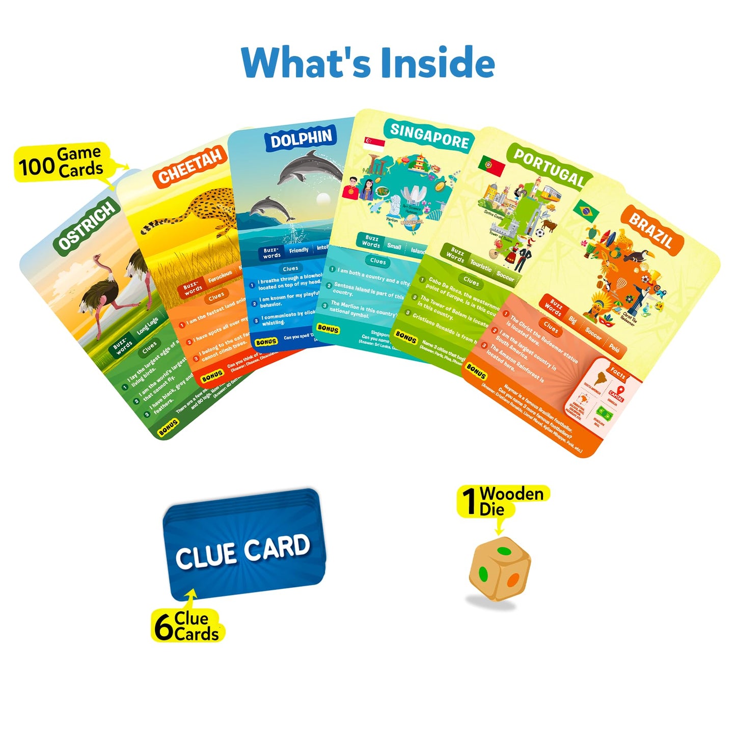 Skillmatics Card Game - Guess in 10 Animals & Countries, Perfect for Boys, Girls, Kids, and Families Who Love Toys, Travel Games, Gifts for Ages 6, 7, 8, 9