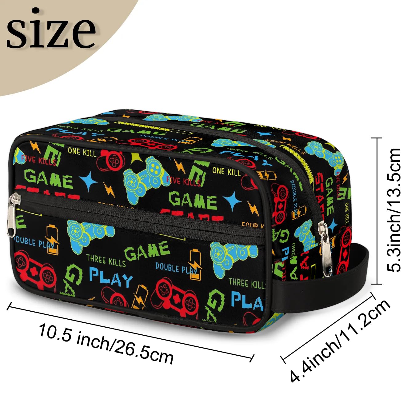 ADTASU Kids Travel Toiletry Bag Boys Toiletry Pouch Waterproof Small Dopp Kit for Kids Hanging Wash Bag Cosmetic Bag Toiletry Bag for Travel Essential