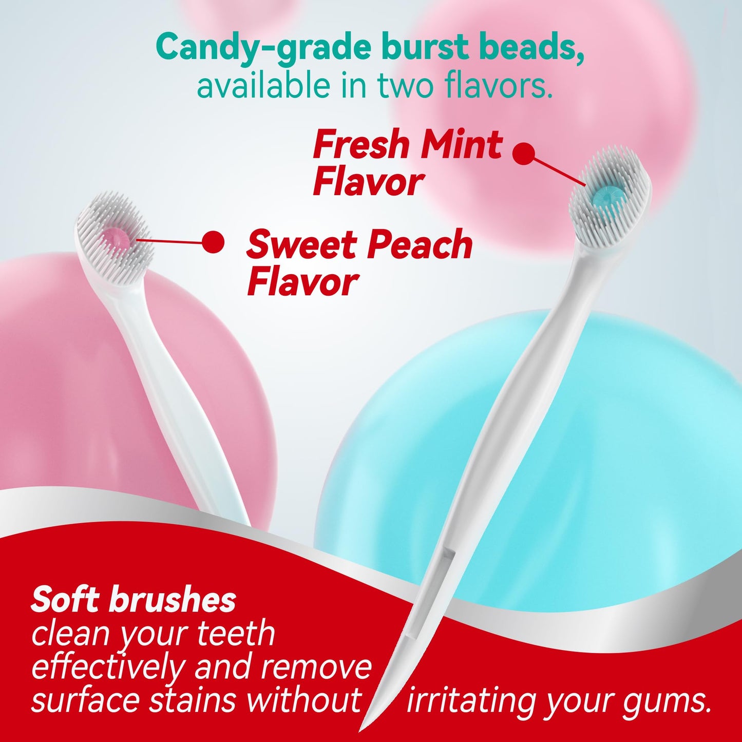 Mini Mint-Flavored Disposable Toothbrushes with Toothpaste