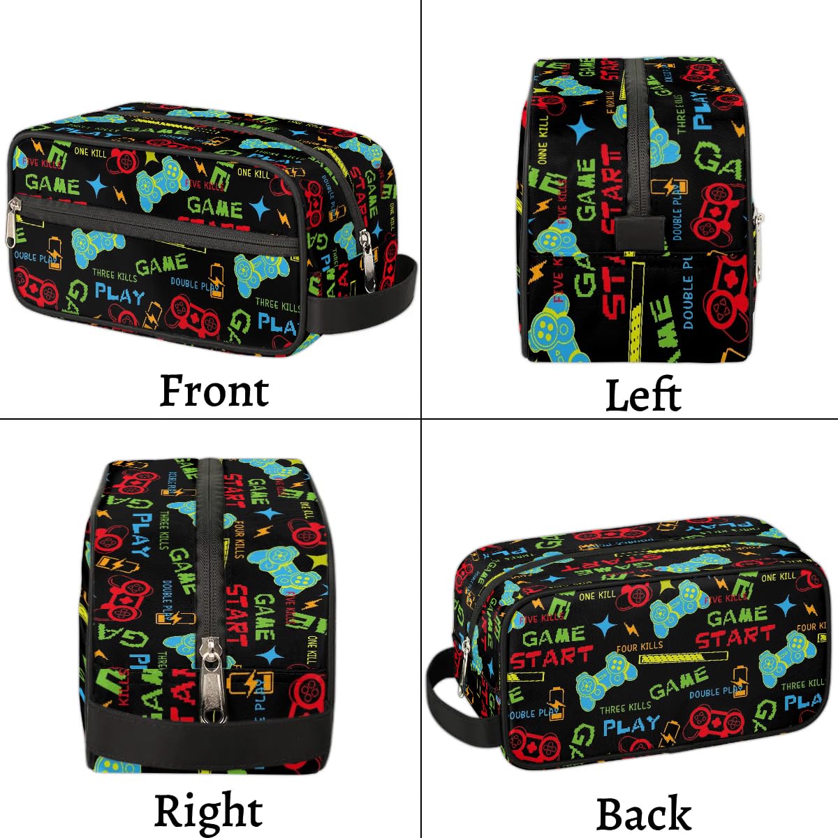 ADTASU Kids Travel Toiletry Bag Boys Toiletry Pouch Waterproof Small Dopp Kit for Kids Hanging Wash Bag Cosmetic Bag Toiletry Bag for Travel Essential