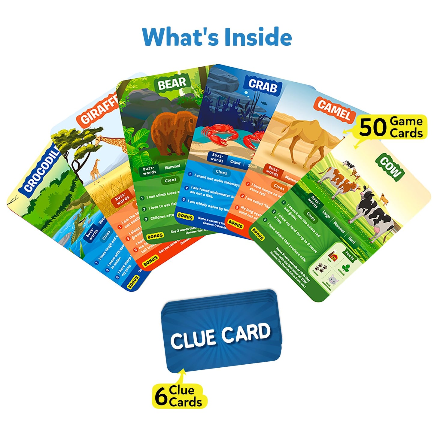 Skillmatics Card Game - Guess in 10 Animal Planet, Perfect for Boys, Girls, Kids, and Families Who Love Toys, Travel Games, Gifts for Ages 6, 7, 8, 9