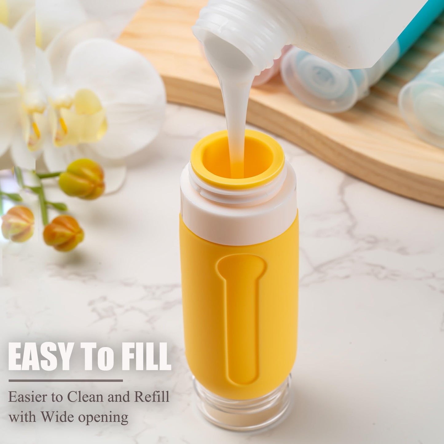 16-Piece Travel Toiletries Set with 3 oz. Bottles (Purple)