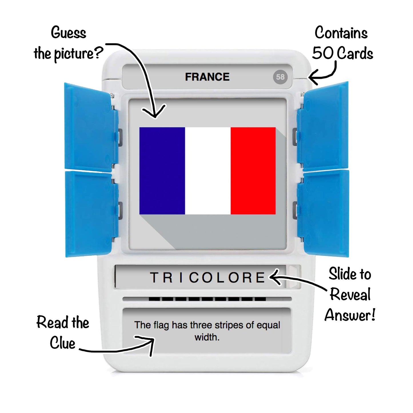 100 PICS France Game | Kids Games | Card Games & Fun Travel Games | Learning Resources | Card Games for Adults and Kids | Family Games | Flash Cards | Kids Travel | Ages 6+