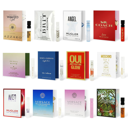 Infinite Scents Perfume Sampler Set for Women - 12 Designer Fragrance Brands