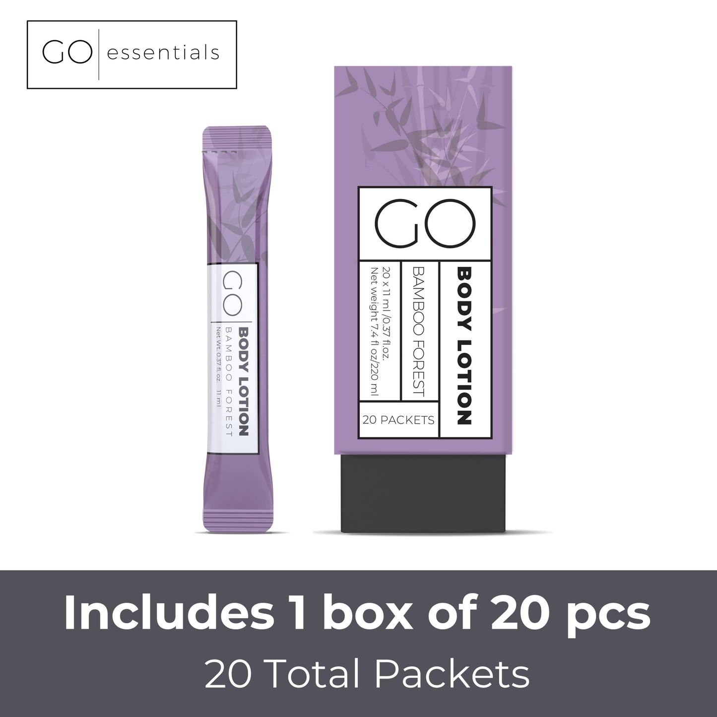 GO Essentials Travel Lotion Packets – Single Use Body and Hand Lotion for Hydrated Skin and Travel Size Toiletries. Airline Friendly – Portable Bulk Travel Size Lotion Packets. Womens Gift Set