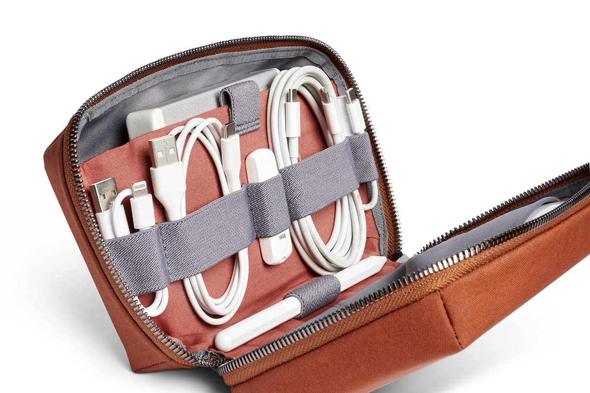 Bellroy Tech Kit (Tech Accessories Organizer, Zipper Pouch) - Bronze