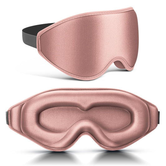 FlyCoco 3D Contoured Sleep Mask that Blocks 99% of Light (Rose)