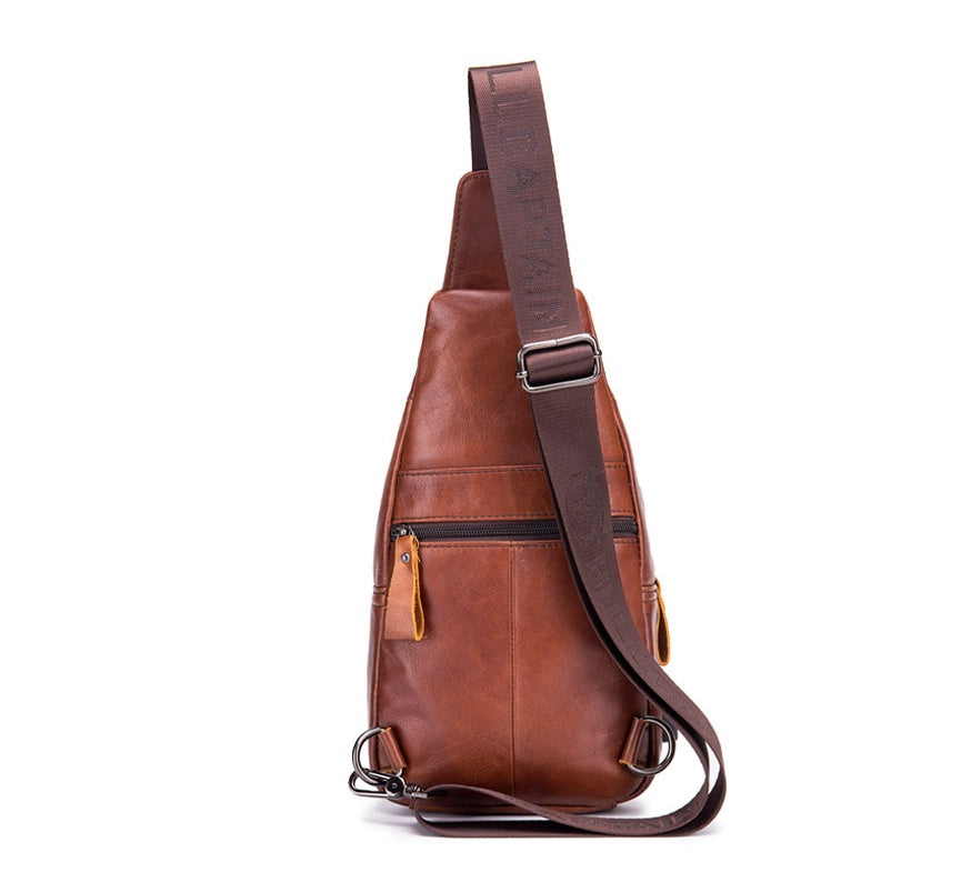 Genuine Cowhide Leather Crossbody Bag