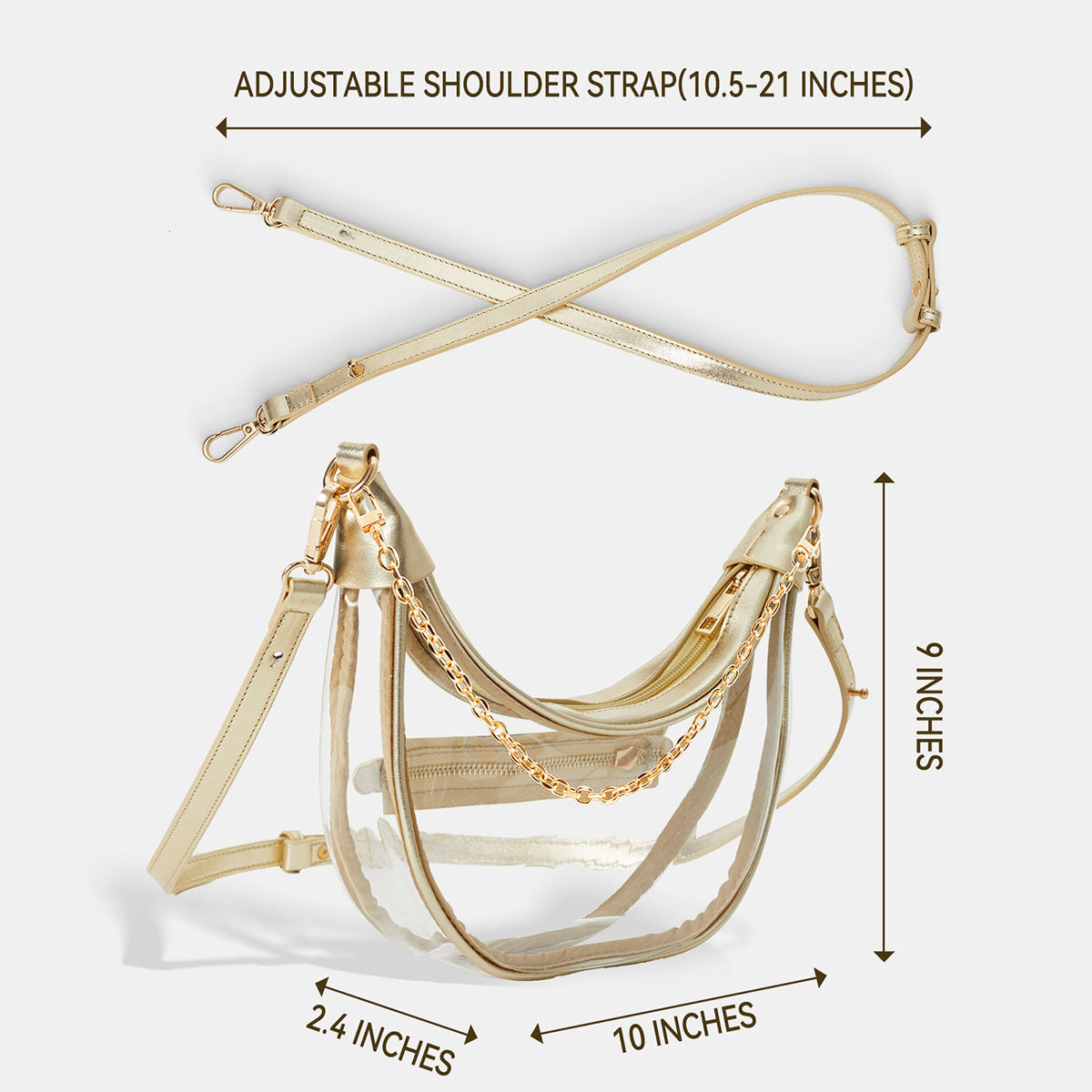 Clear Crossbody Bag for Travel Ease and Everyday Convenience