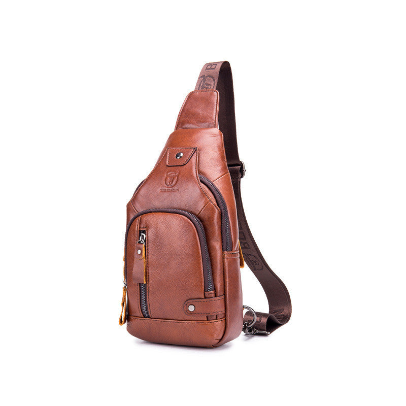 Genuine Cowhide Leather Crossbody Bag