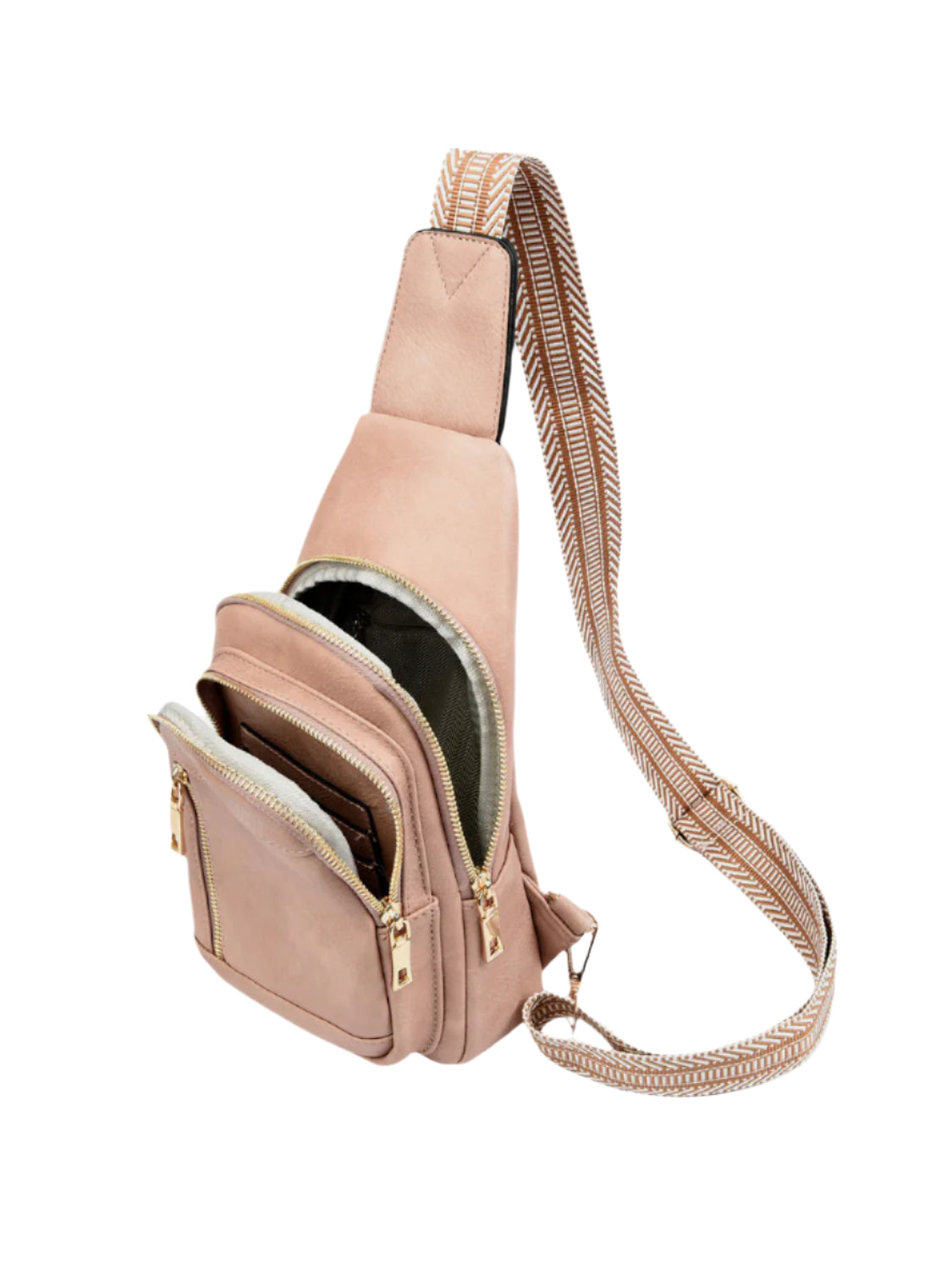 Crossbody Bag available in Peach, Beige, Brown and Black