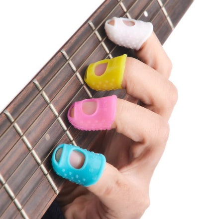 Guitar silicone finger protector