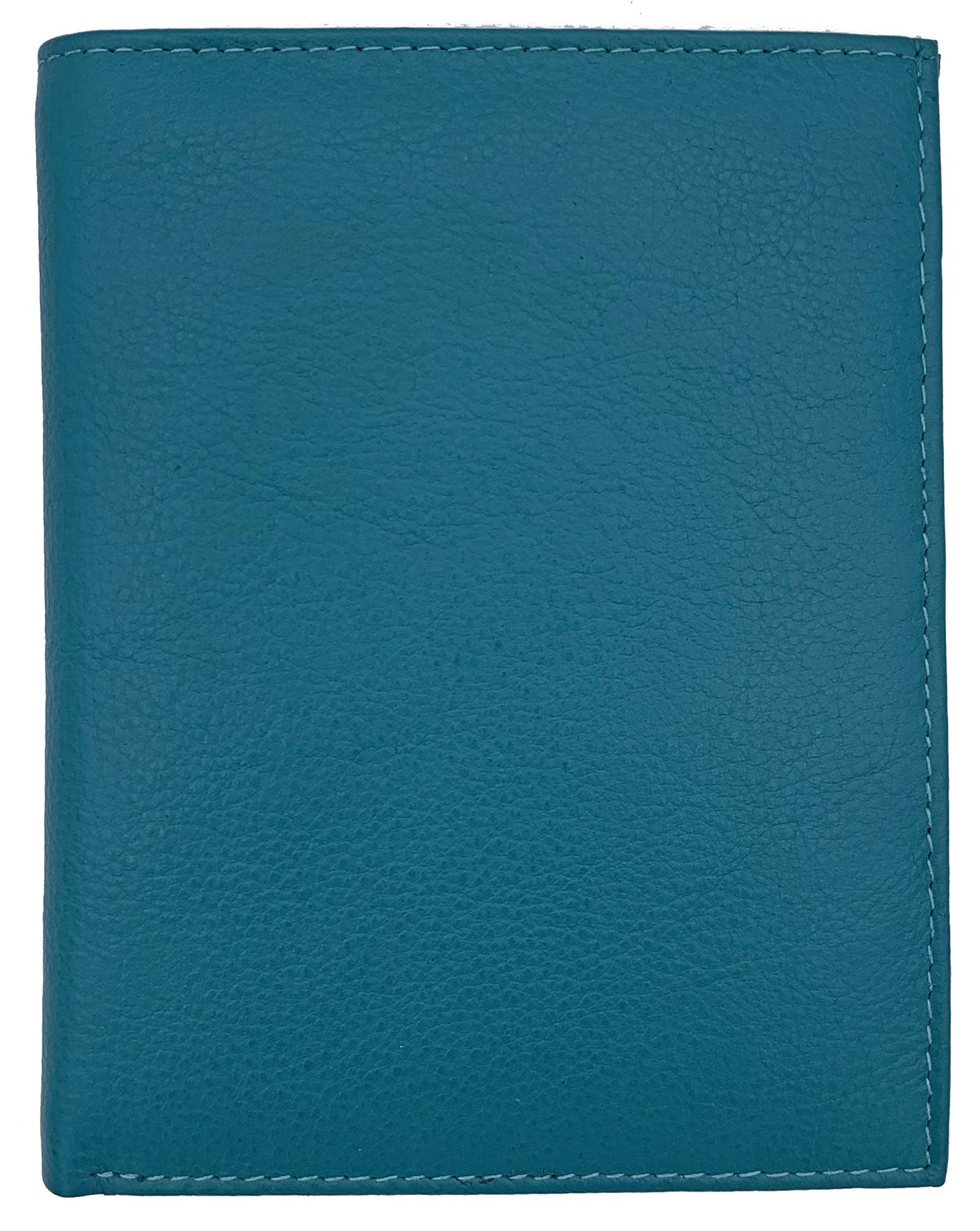 Leather RFID-Shielding Passport Holder and Wallet (Teal)