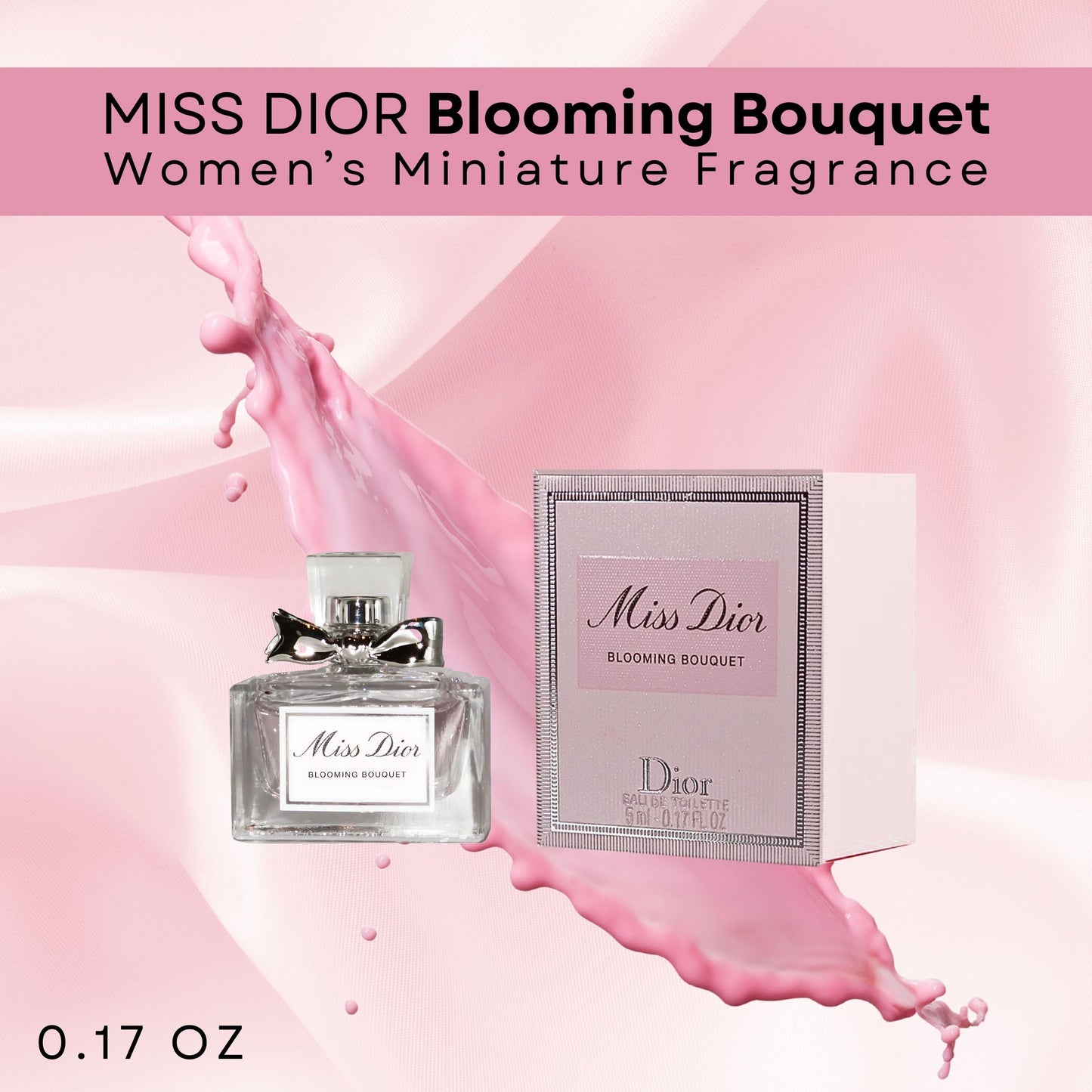 Miss Dior Blooming Bouquet by Christian Dior Womens Travel Size EDT 0.17 oz Splash