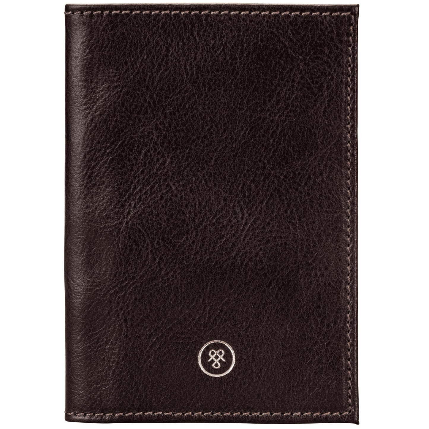 Maxwell Scott - Luxury Leather Passport Holder Cover for Luxury Travel - Made from Full Grain Hides - The Prato Dark Brown