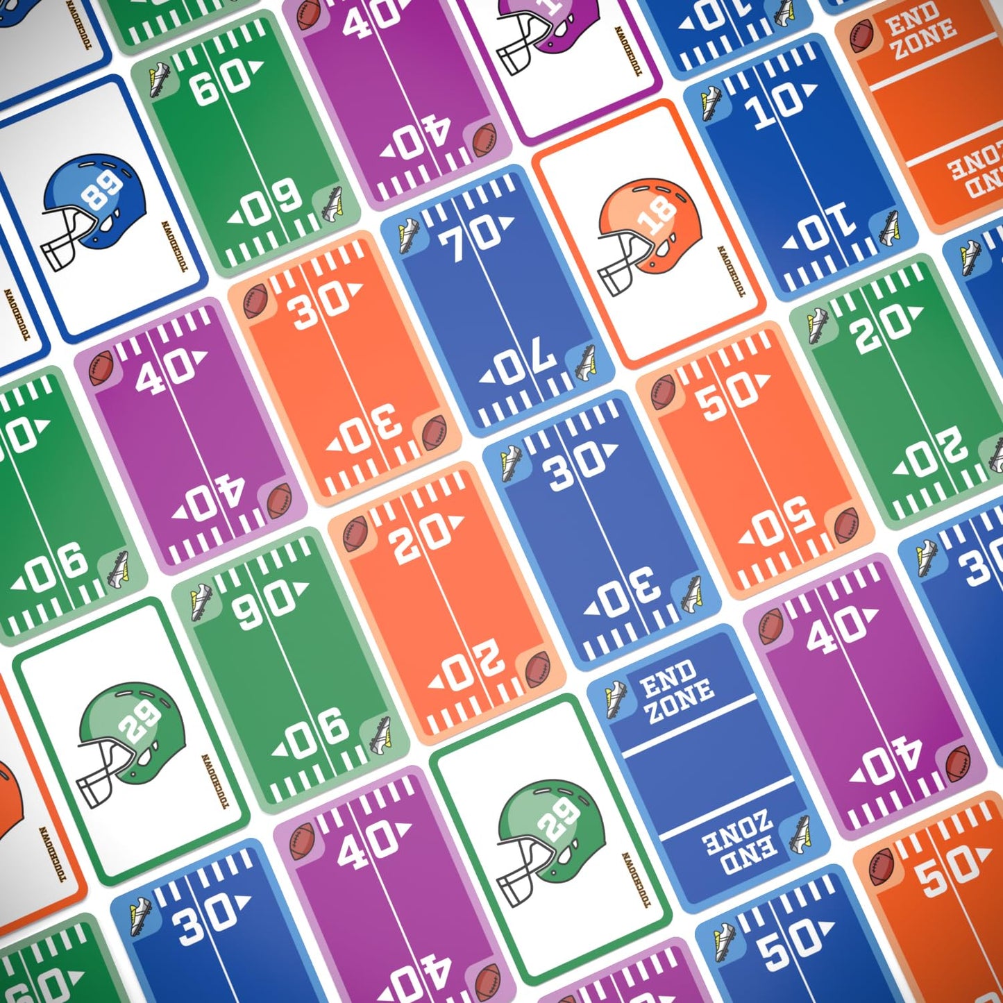 Touchdown! Fun Card Games - The Fast-Paced, Football Themed Card Game That Anyone Can Play, 2-4 Players, Ages 7+, Family Game Night, Card Games for Adults and Kids, Stocking Stuffers