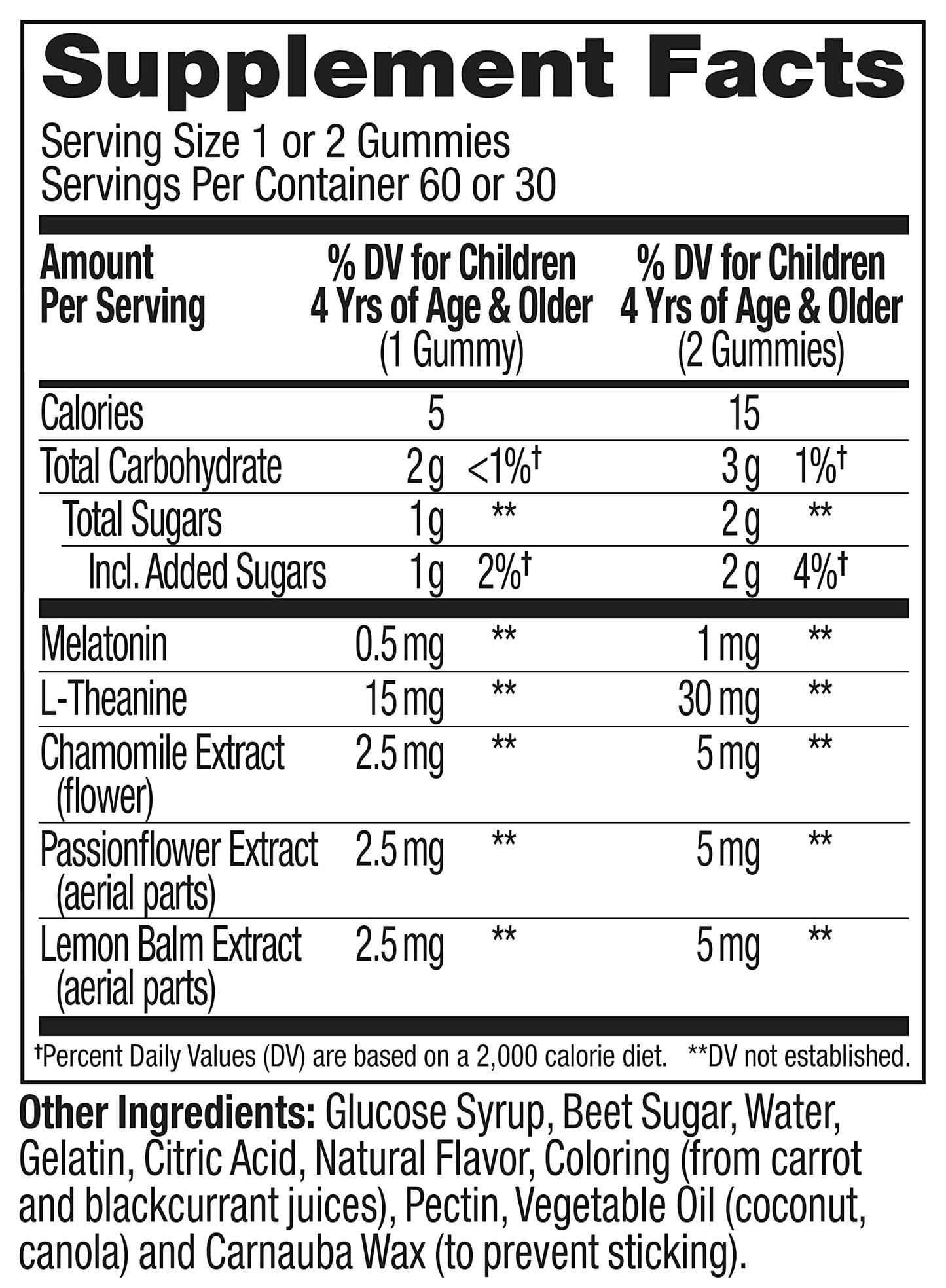 OLLY Kids Sleep Gummy, 0.5mg Melatonin, L Theanine, Chamomile, and Lemon Balm, Childrens Chewable Supplement, Occasional Sleep Support, Raspberry - 60 Count