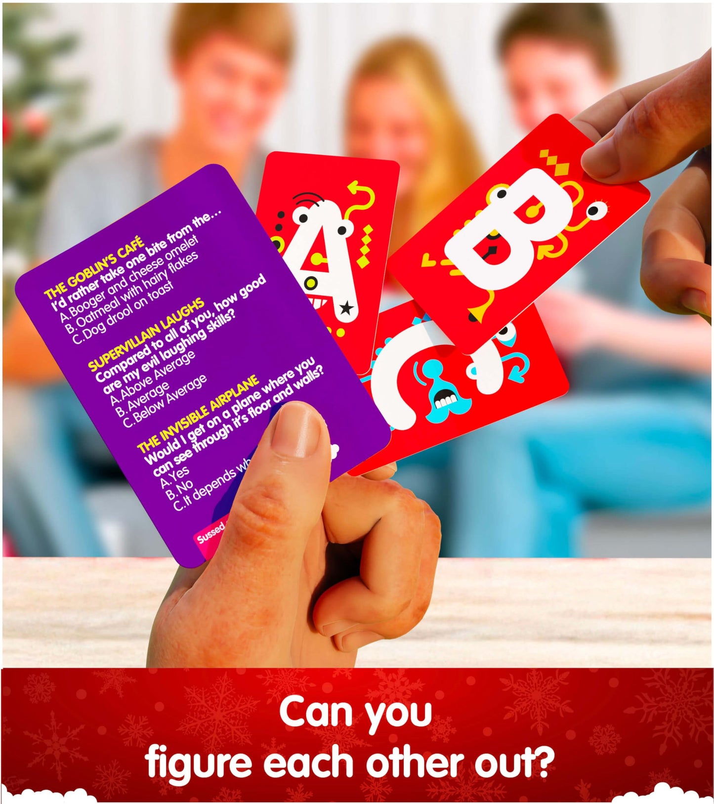 SUSSED The Wacky 'What Would You Do?' Family Card Game - Fun Stocking Stuffer for Kids - 250 Questions with Dragons, Space & Magic - All Ages 8 and Up - Amazing Purple Deck