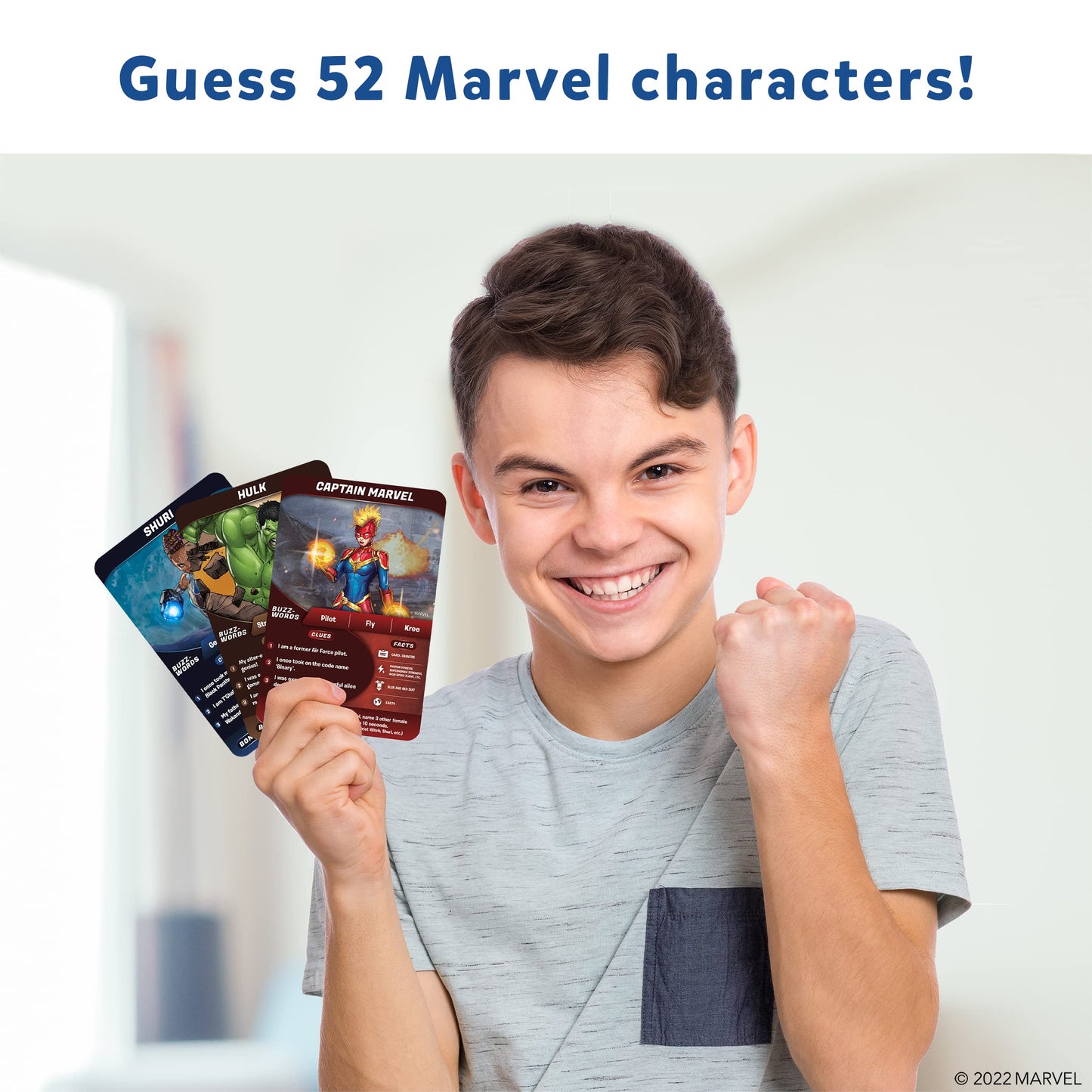 Skillmatics Card Game - Guess in 10 Marvel, Perfect for Boys, Girls, Teens, Adults Who Love Avengers, Spiderman, Iron Man, Travel Game, Gifts for Ages 8, 9, 10 and Up