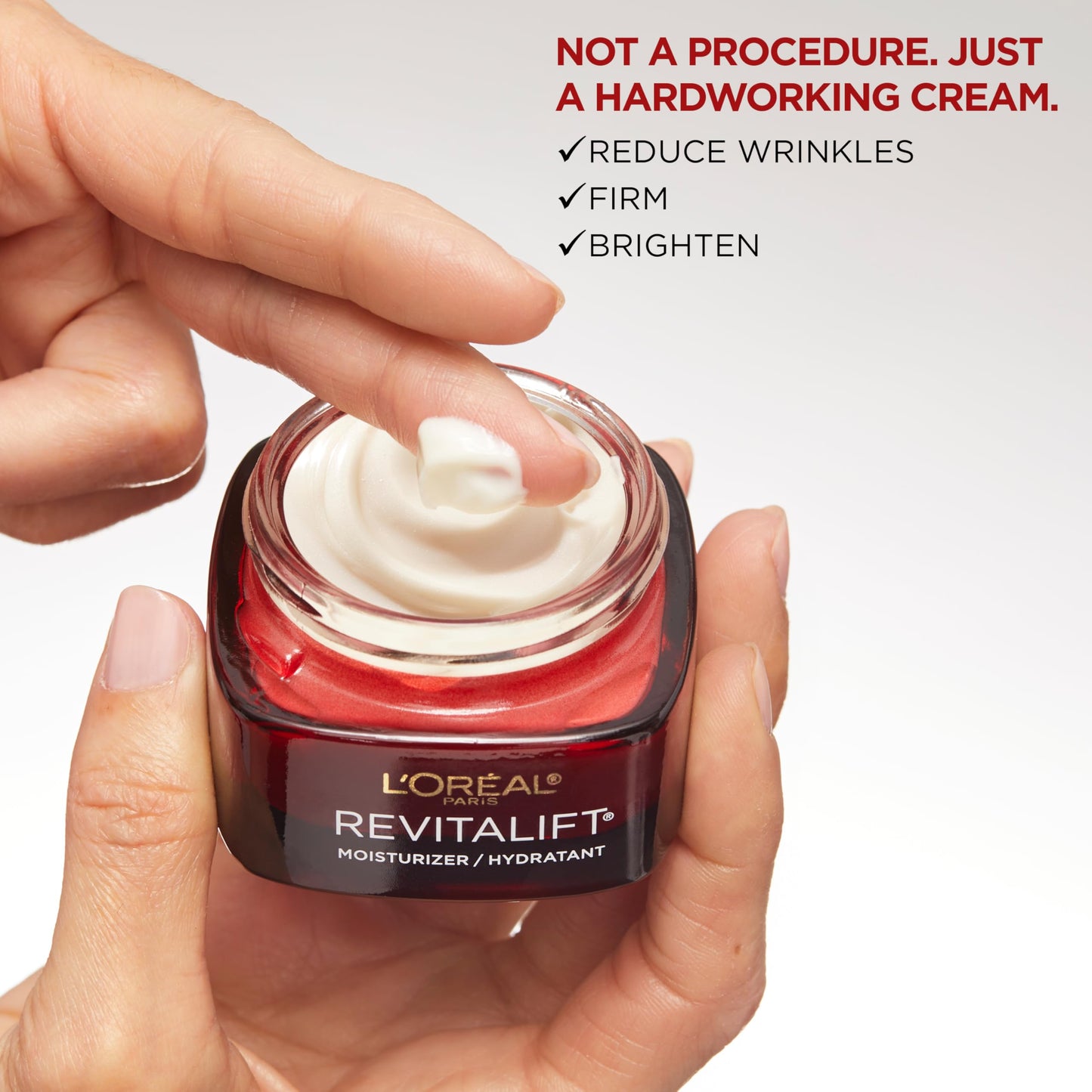 L'Oreal Paris Revitalift Triple Power Anti-Aging Face Moisturizer Travel Size, Pro Retinol, Hyaluronic Acid & Vitamin C, Reduce Wrinkles, Trial 0.5 Oz