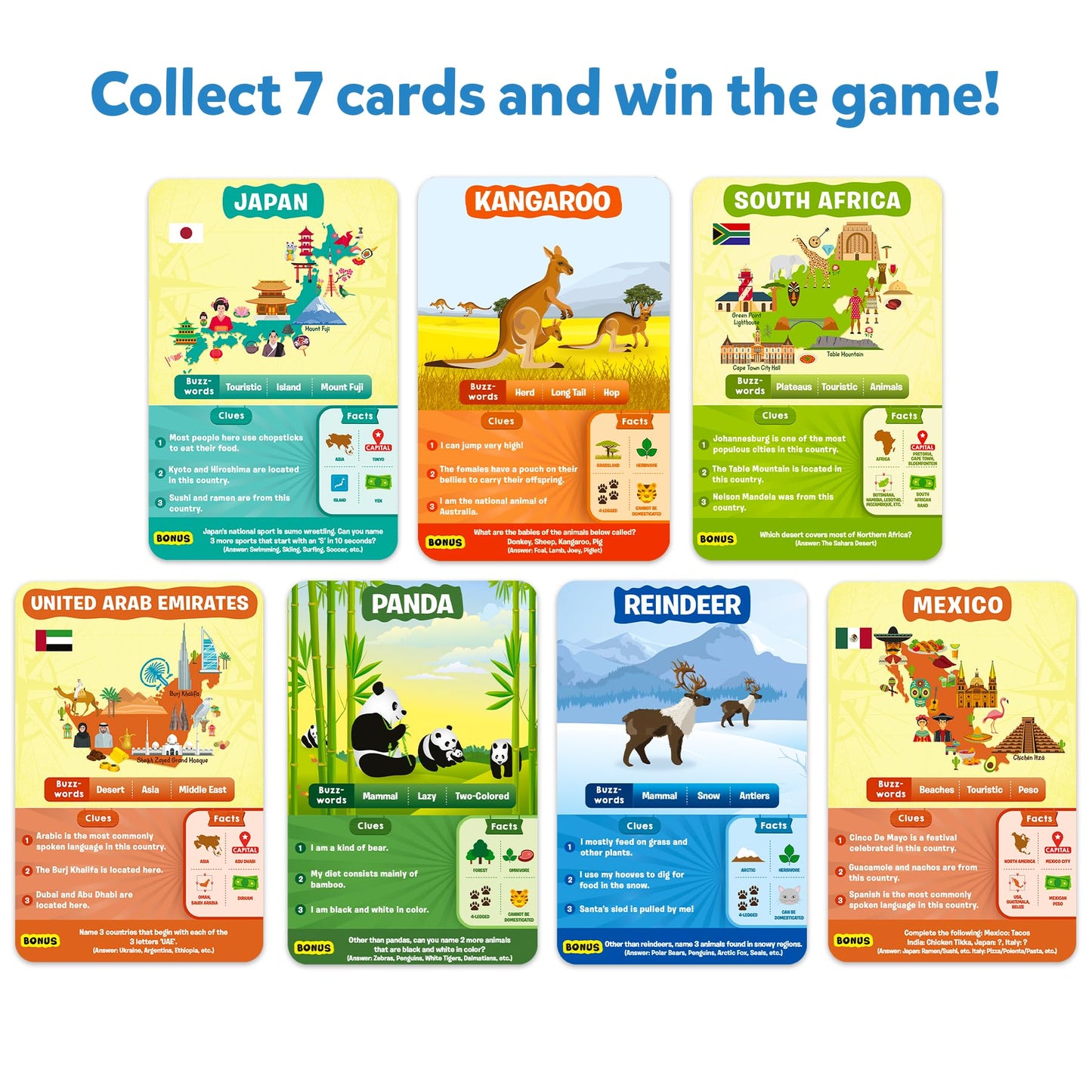 Skillmatics Card Game - Guess in 10 Animals & Countries, Perfect for Boys, Girls, Kids, and Families Who Love Toys, Travel Games, Gifts for Ages 6, 7, 8, 9