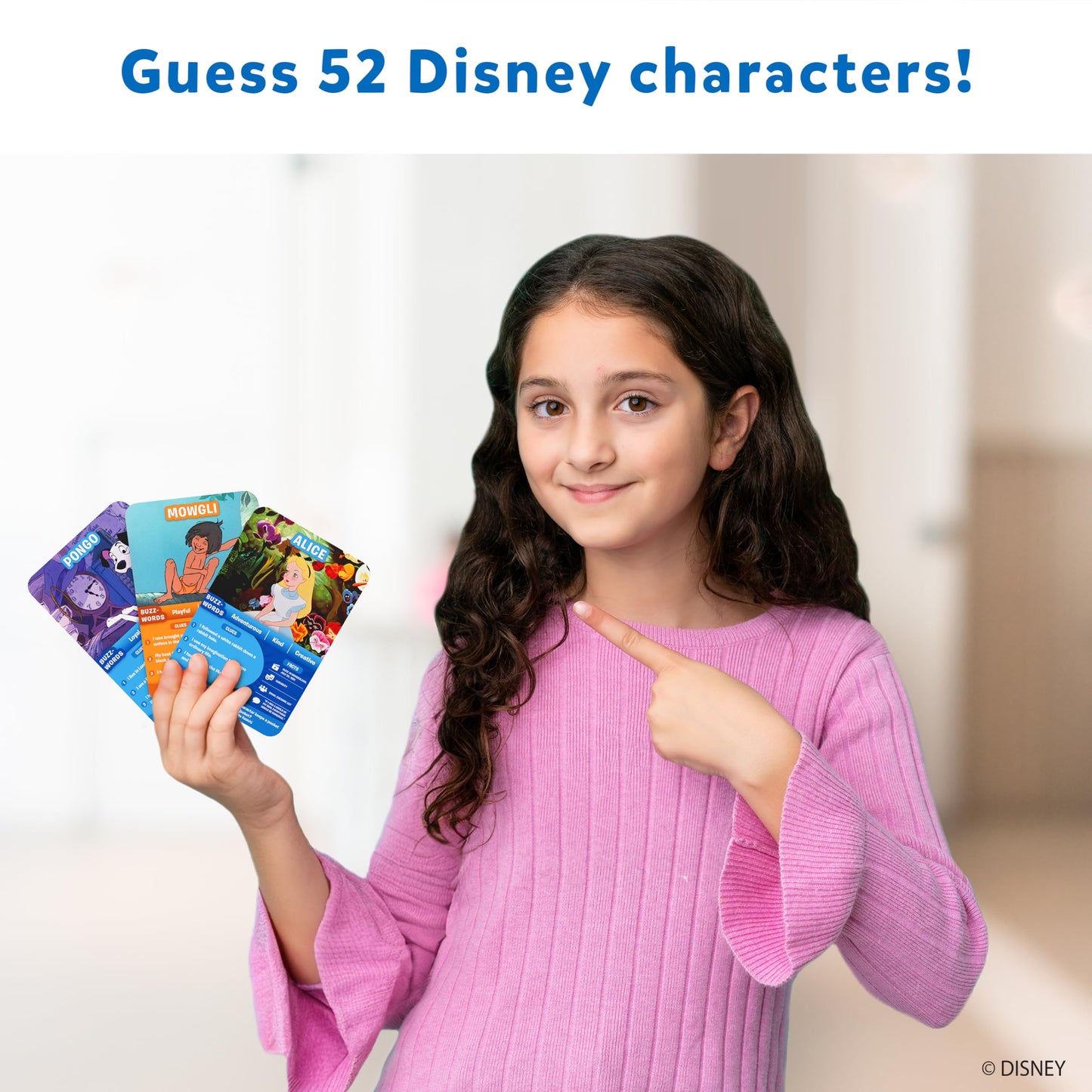 Skillmatics Card Game - Guess in 10 Disney, Perfect for Girls, Boys, Kids, Teens, Adults Who Love Board Games, Cinderella, Mickey Mouse, Moana, Gifts for Ages 6, 7, 8, 9 and Up