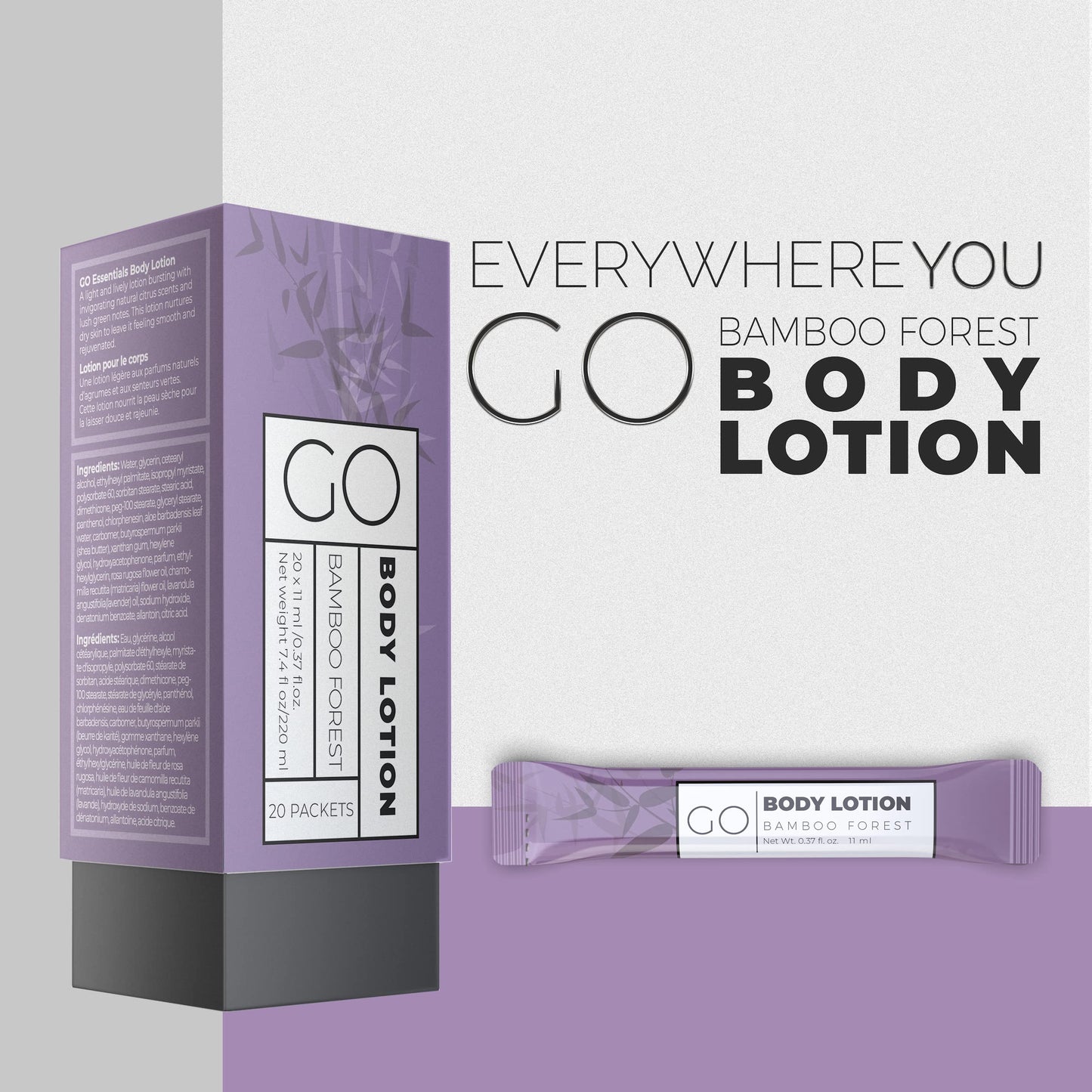 GO Essentials Travel Lotion Packets – Single Use Body and Hand Lotion for Hydrated Skin and Travel Size Toiletries. Airline Friendly – Portable Bulk Travel Size Lotion Packets. Womens Gift Set