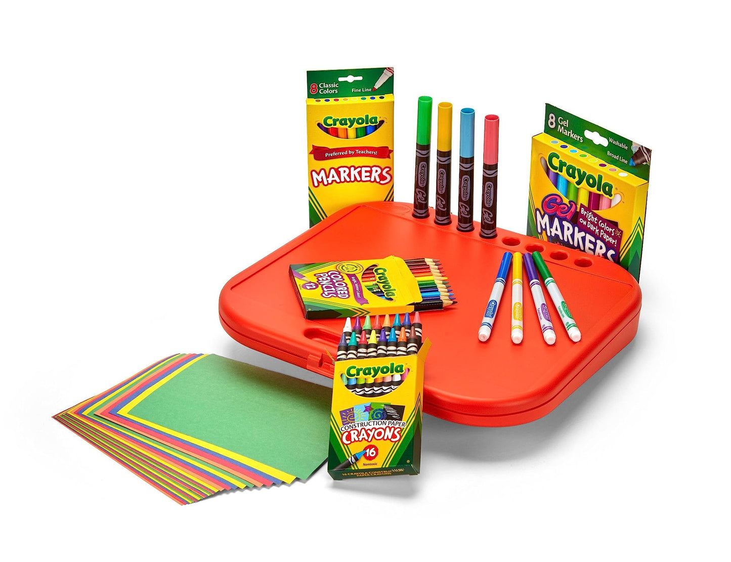 Crayola Create 'N Carry Art Set (75pcs), Art Supplies Kit, Drawing Set for Kids, Arts & Crafts Supplies, Gift for Kids, 5+