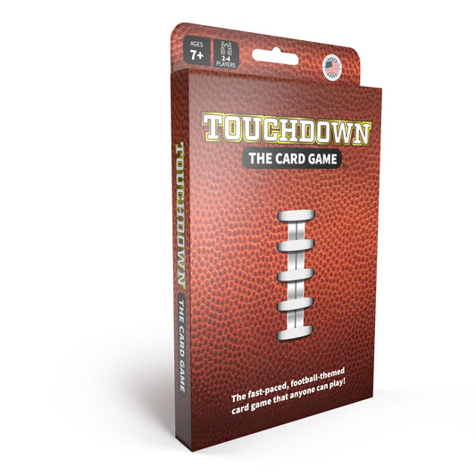 Touchdown! Fun Card Games - The Fast-Paced, Football Themed Card Game That Anyone Can Play, 2-4 Players, Ages 7+, Family Game Night, Card Games for Adults and Kids, Stocking Stuffers