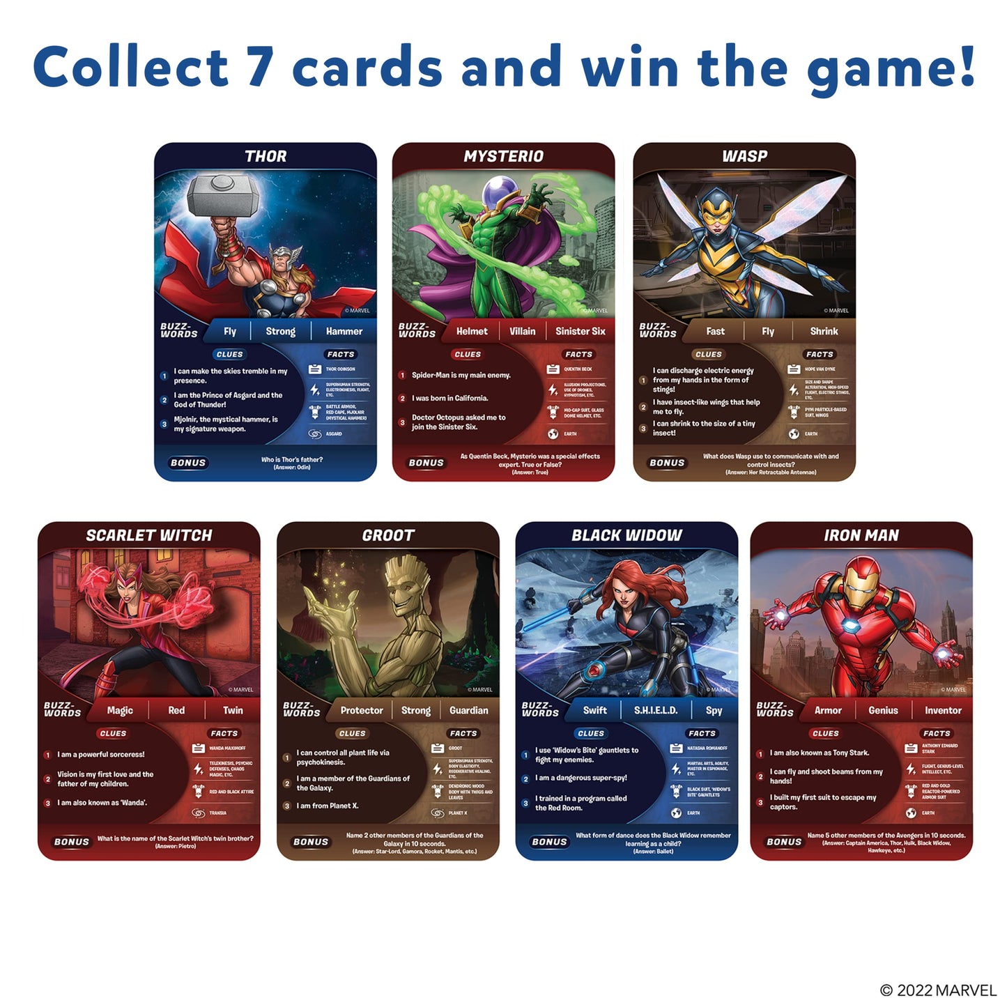 Skillmatics Card Game - Guess in 10 Marvel, Perfect for Boys, Girls, Teens, Adults Who Love Avengers, Spiderman, Iron Man, Travel Game, Gifts for Ages 8, 9, 10 and Up