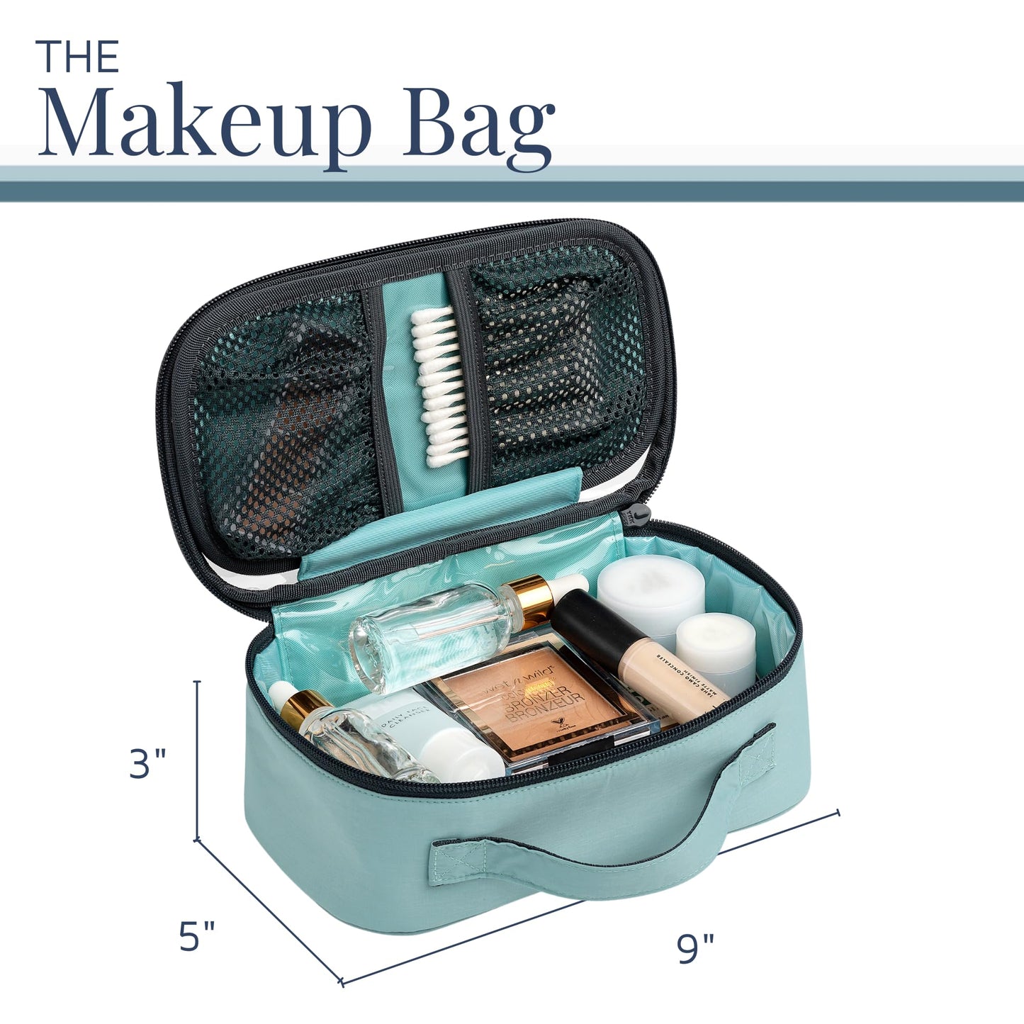 Comprehensive 3-Piece Toiletries Bag Set for Versatile Travel Needs (Dusty Teal)