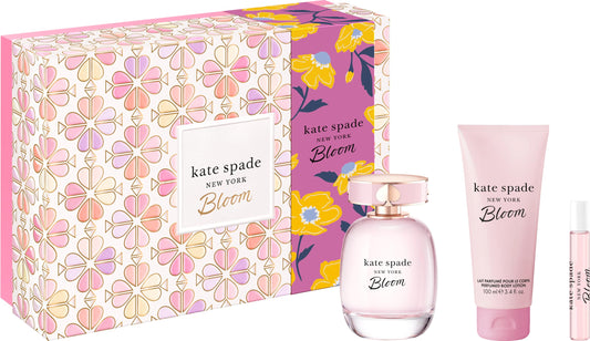 kate spade new york Bloom Eau de Toilette - Full Size Eau de Parfum, Full Size Body Lotion, and Travel Spray